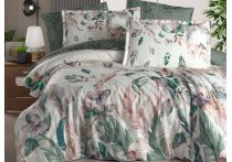 Постельное белье сатин Premium La Romano - Reneta Green (Turkey), евро